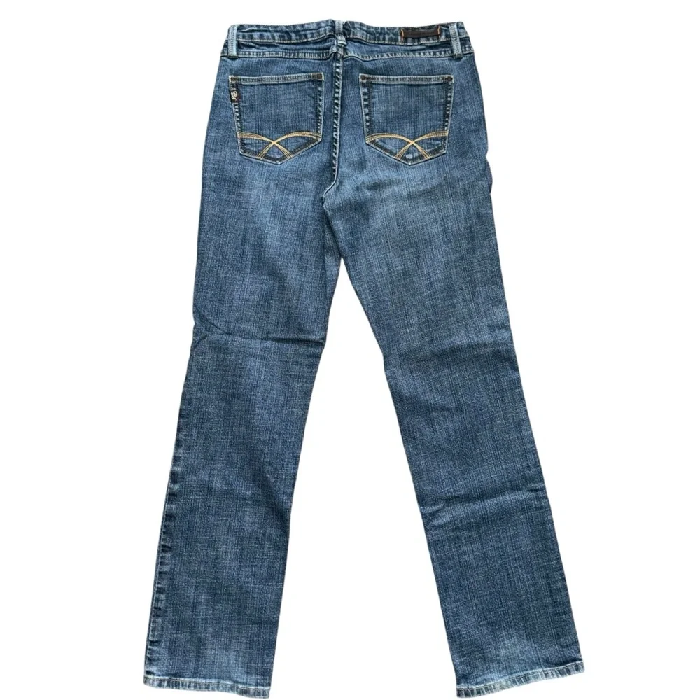Christopher Blue Jeans Women 12 Mid Rise Straight Stretch Denim Classic Blue - Picture 2 of 10